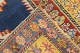 Antique Kuba Shriven Rug 3' 4" x 4' 11"