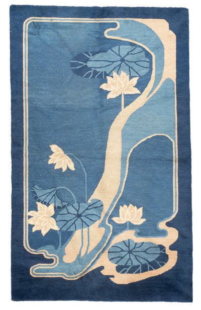 Antique Fine & Unusual Chinese Peking Rug 4'2'' x 6'9''