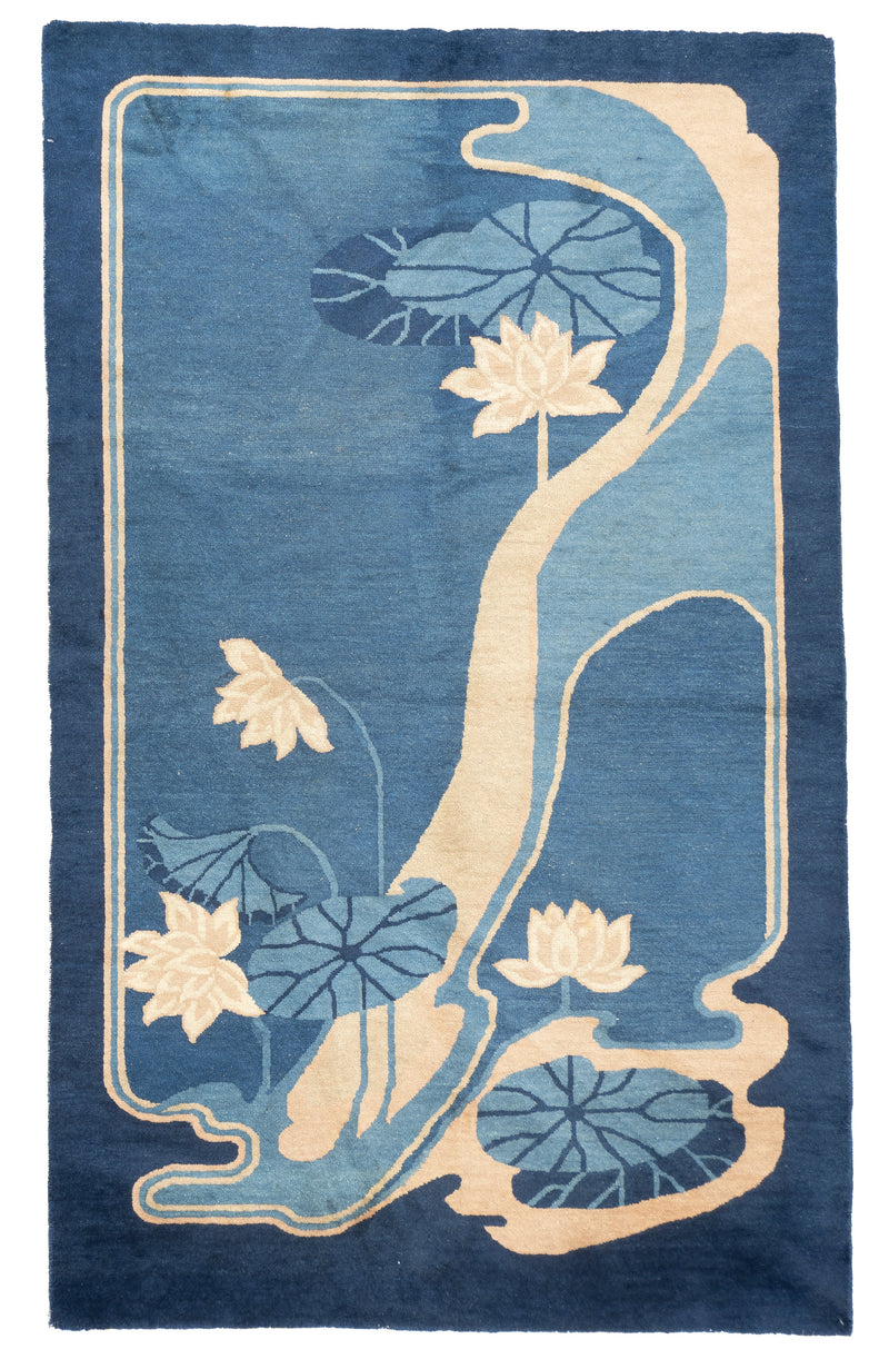 Antique Fine & Unusual Chinese Peking Rug 4'2'' x 6'9''