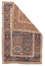 Antique Tribal Kurdish Rug 4'2'' x 6'4''