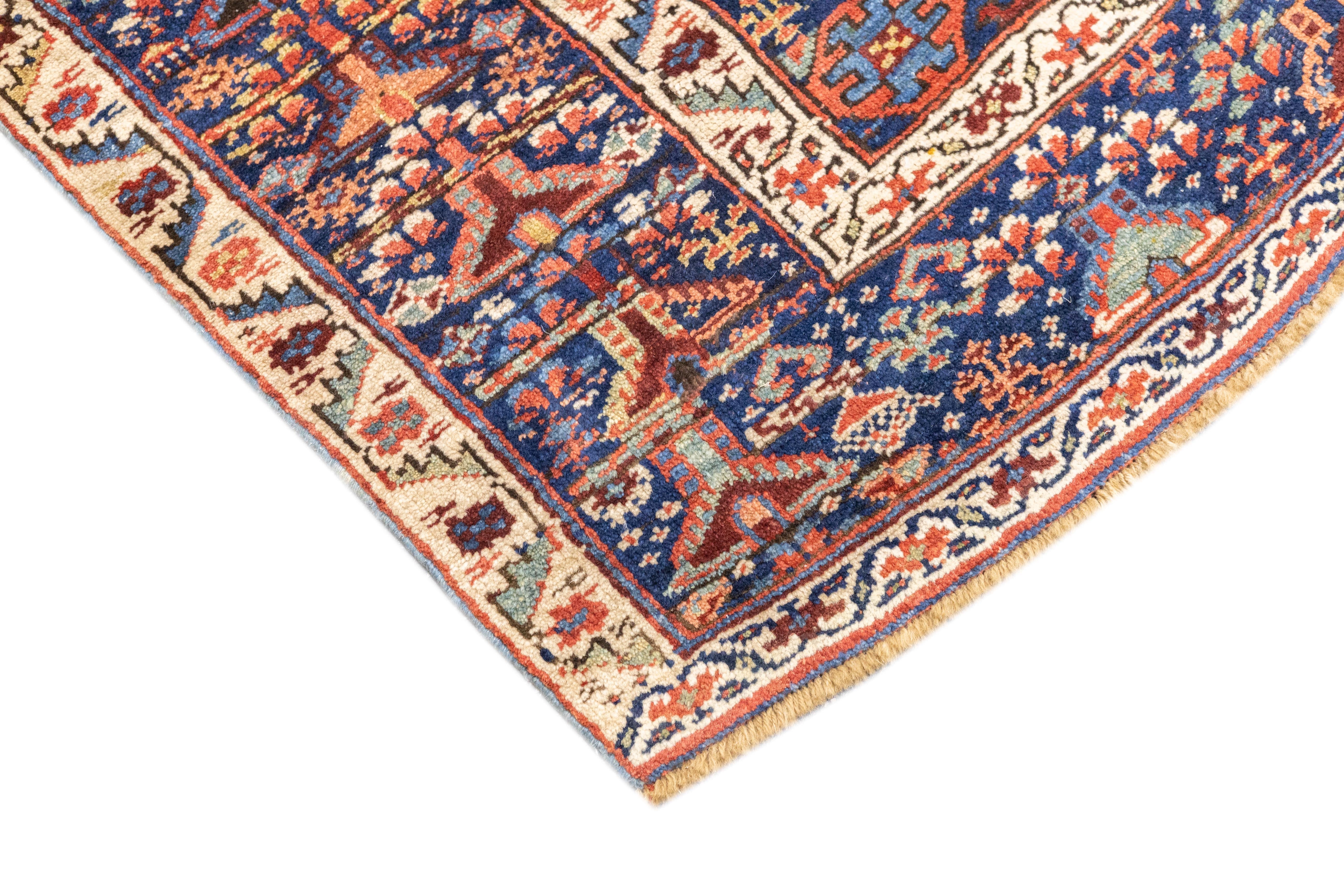 Antique Tribal Kurdish Rug 4'2'' x 6'4''