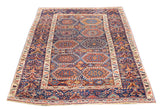 Antique Tribal Kurdish Rug 4'2'' x 6'4''