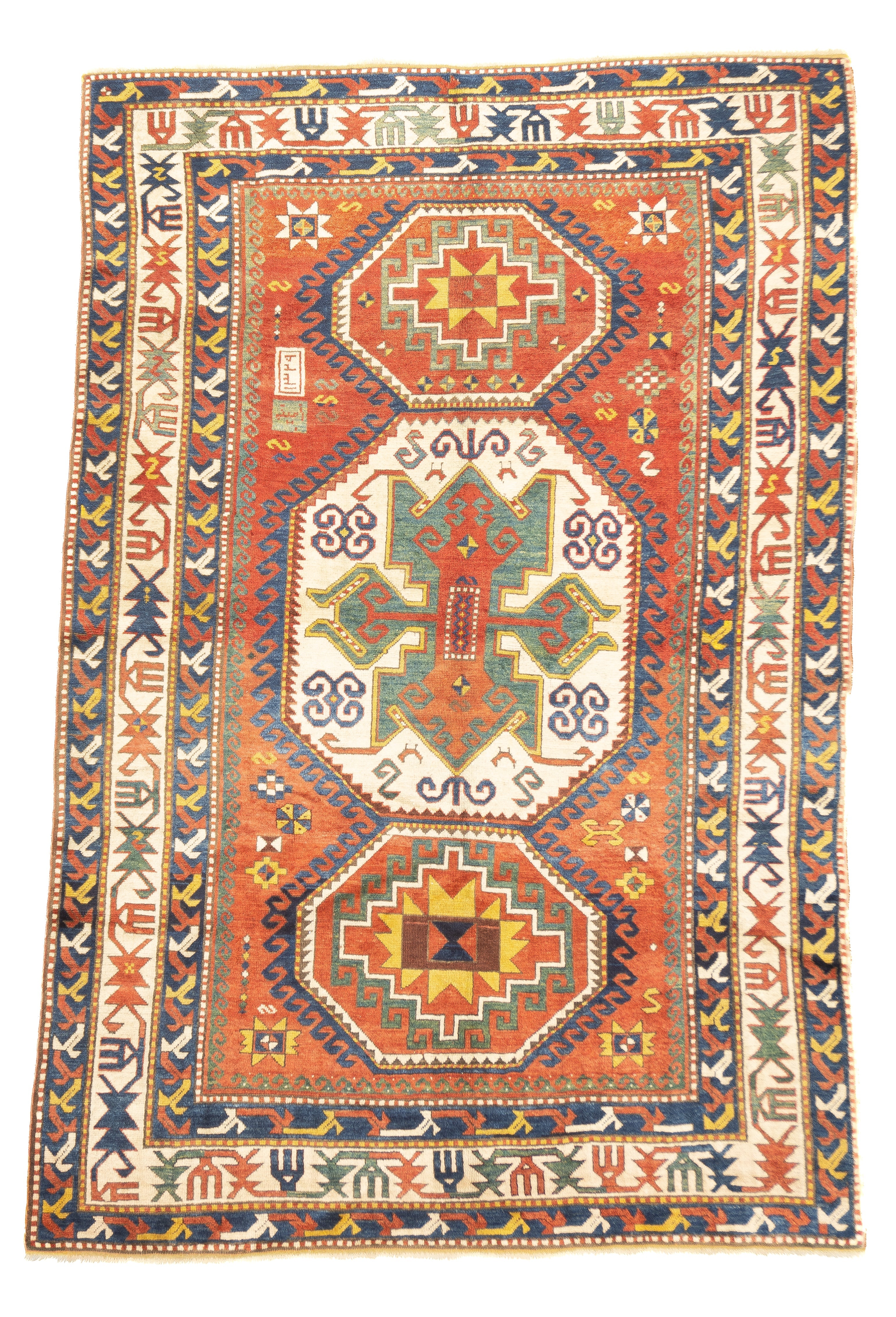 Antique Caucasian Kazak 5'7'' x 8'0''