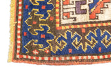Antique Caucasian Lezgi Rug 4'2'' x 7'6''