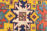 Antique Caucasian Lezgi Rug 4'2'' x 7'6''