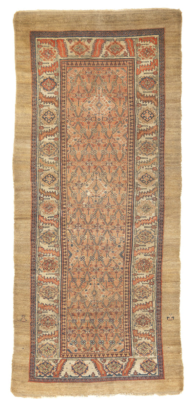 Antique  Sarab Rug 4'1'' x 9'3''