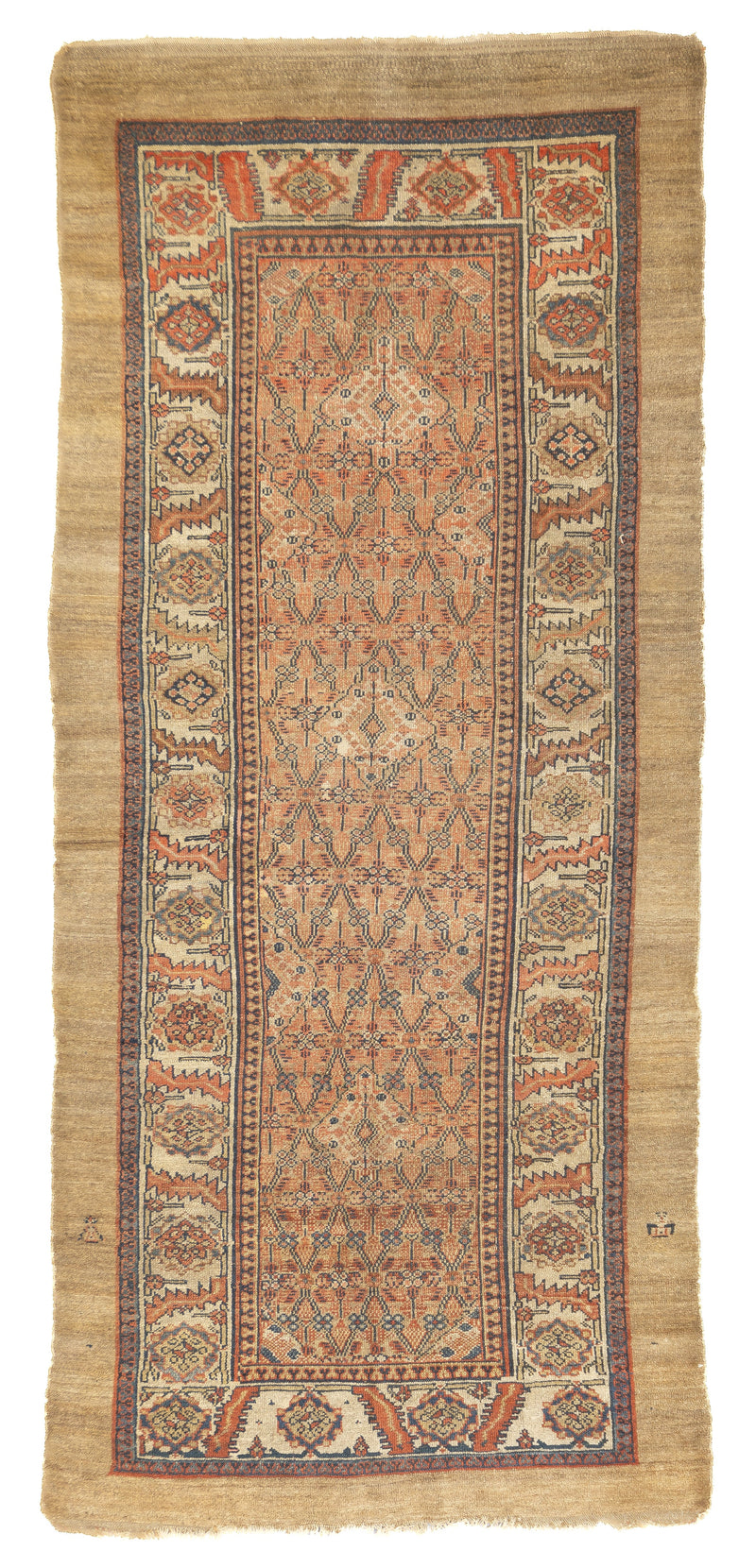 Antique  Sarab Rug 4'1'' x 9'3''