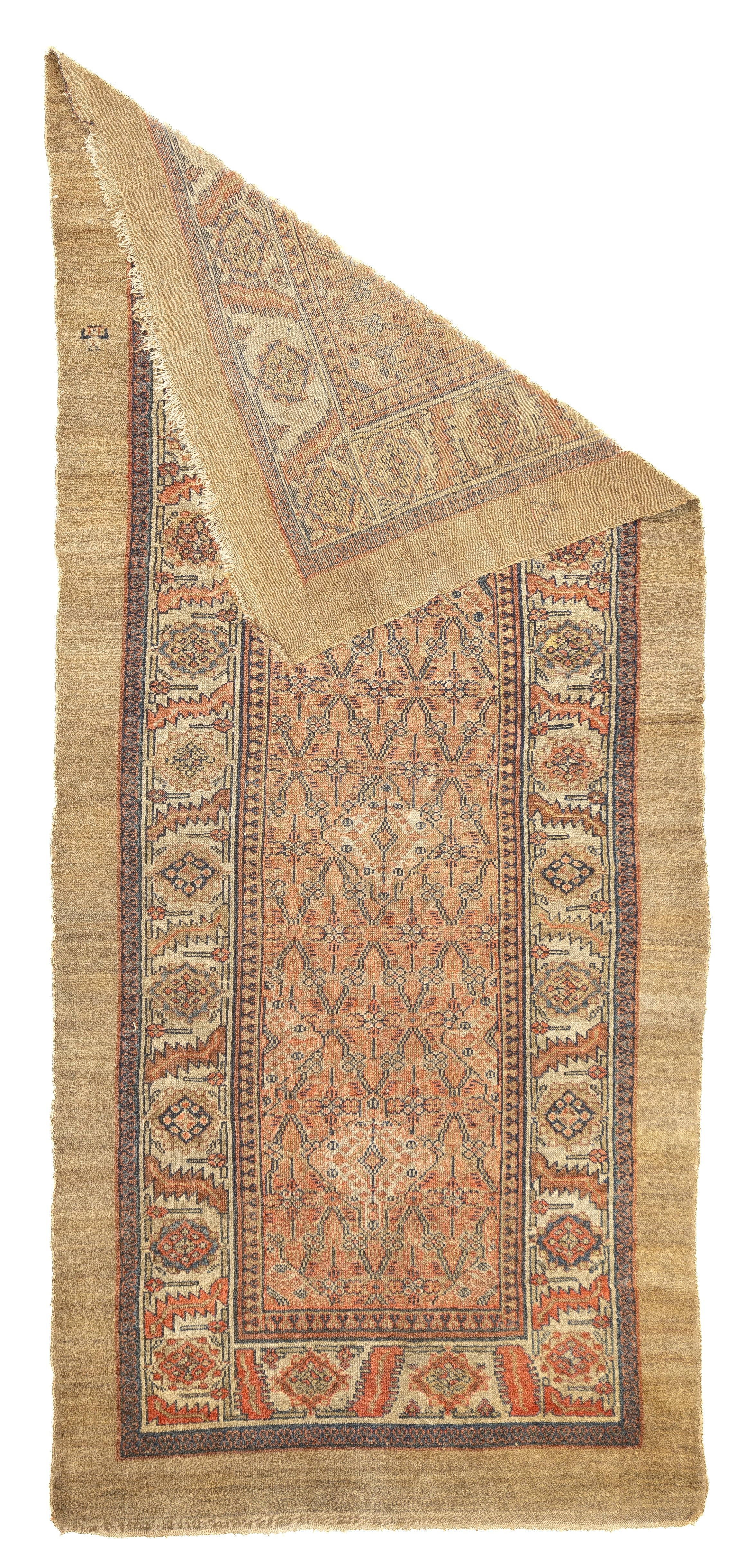 Antique  Sarab Rug 4'1'' x 9'3''