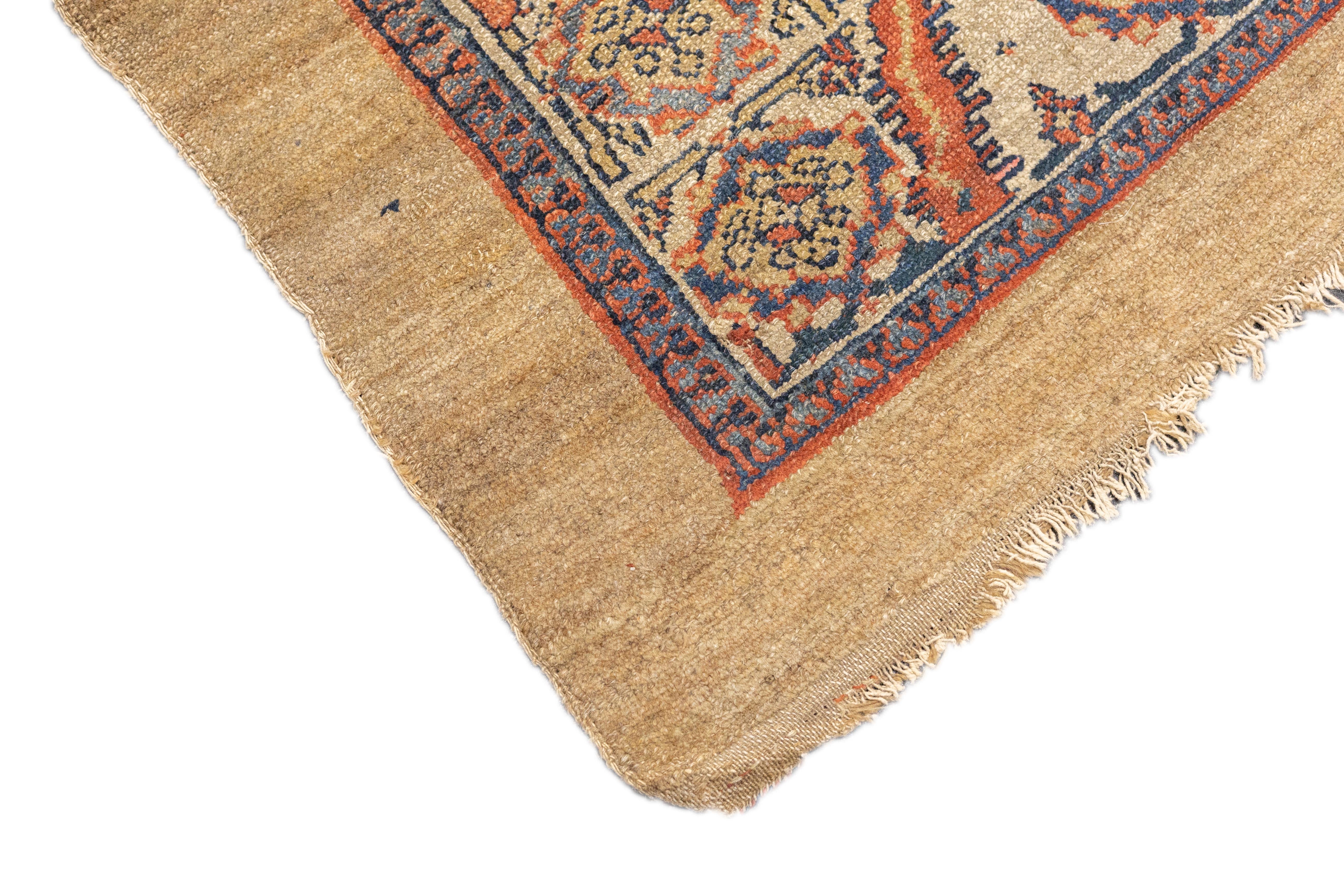Antique  Sarab Rug 4'1'' x 9'3''