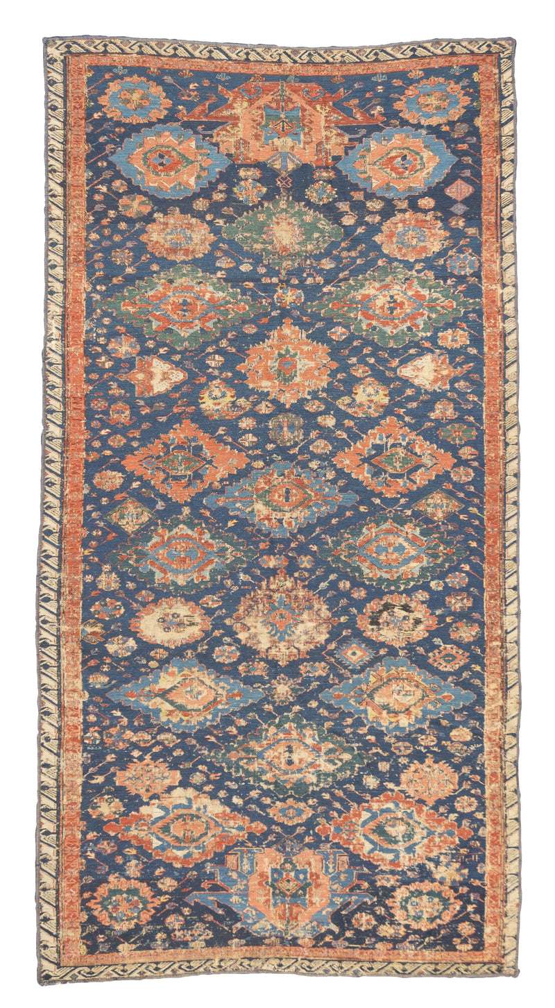 Antique Caucasian Sumak Rug 4'3'' x 8'3''