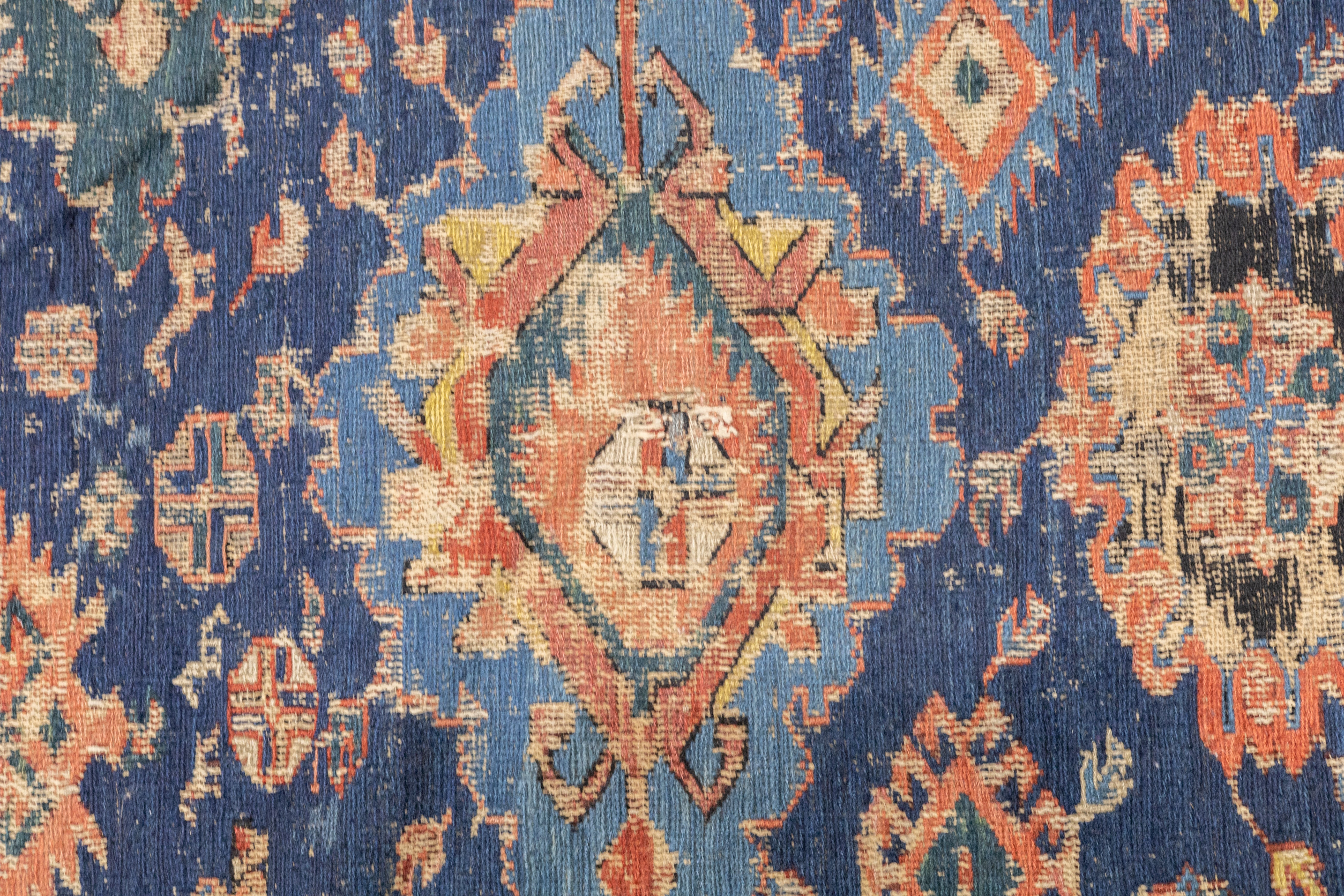 Antique Caucasian Sumak Rug 4'3'' x 8'3''