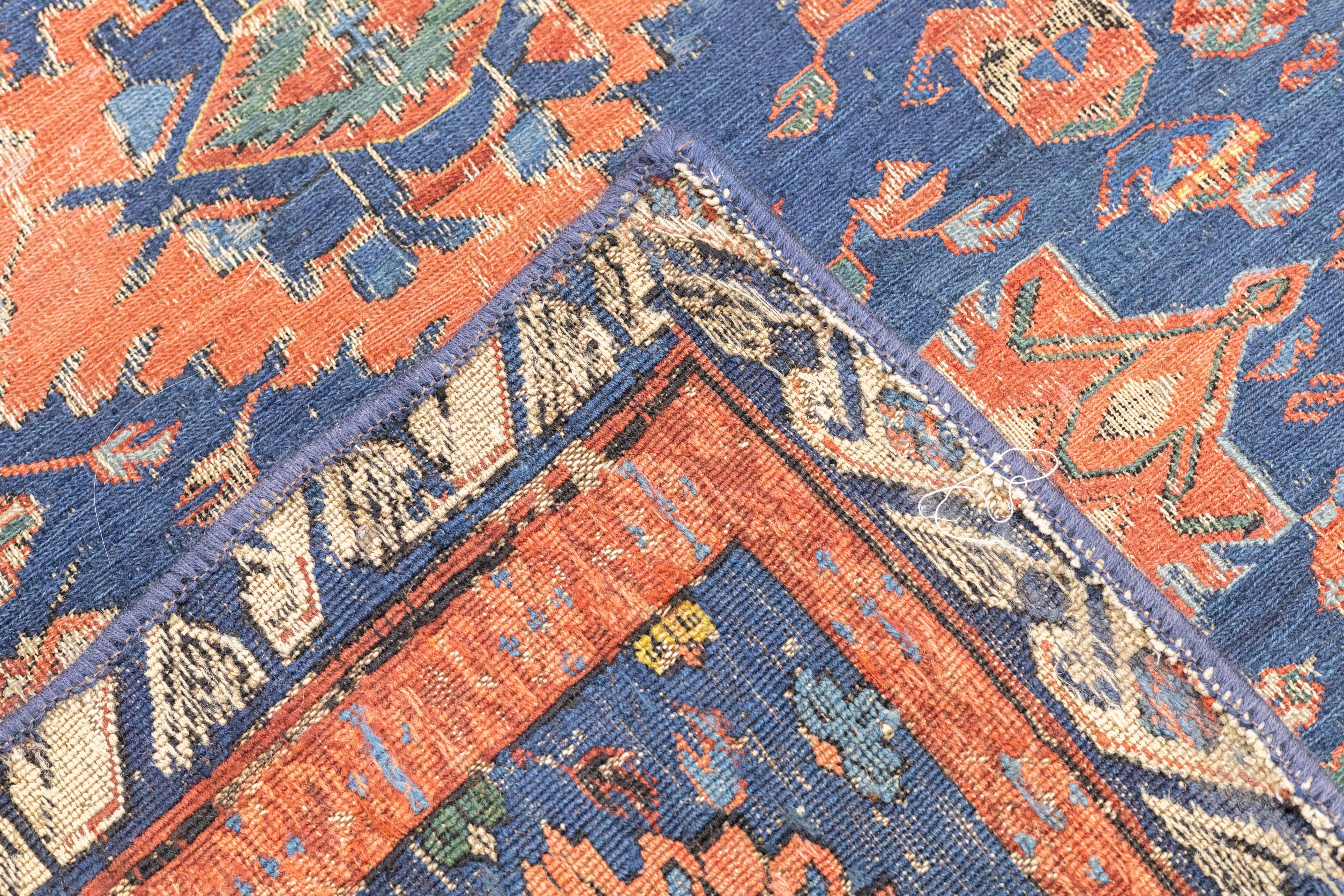 Antique Caucasian Sumak Rug 4'3'' x 8'3''