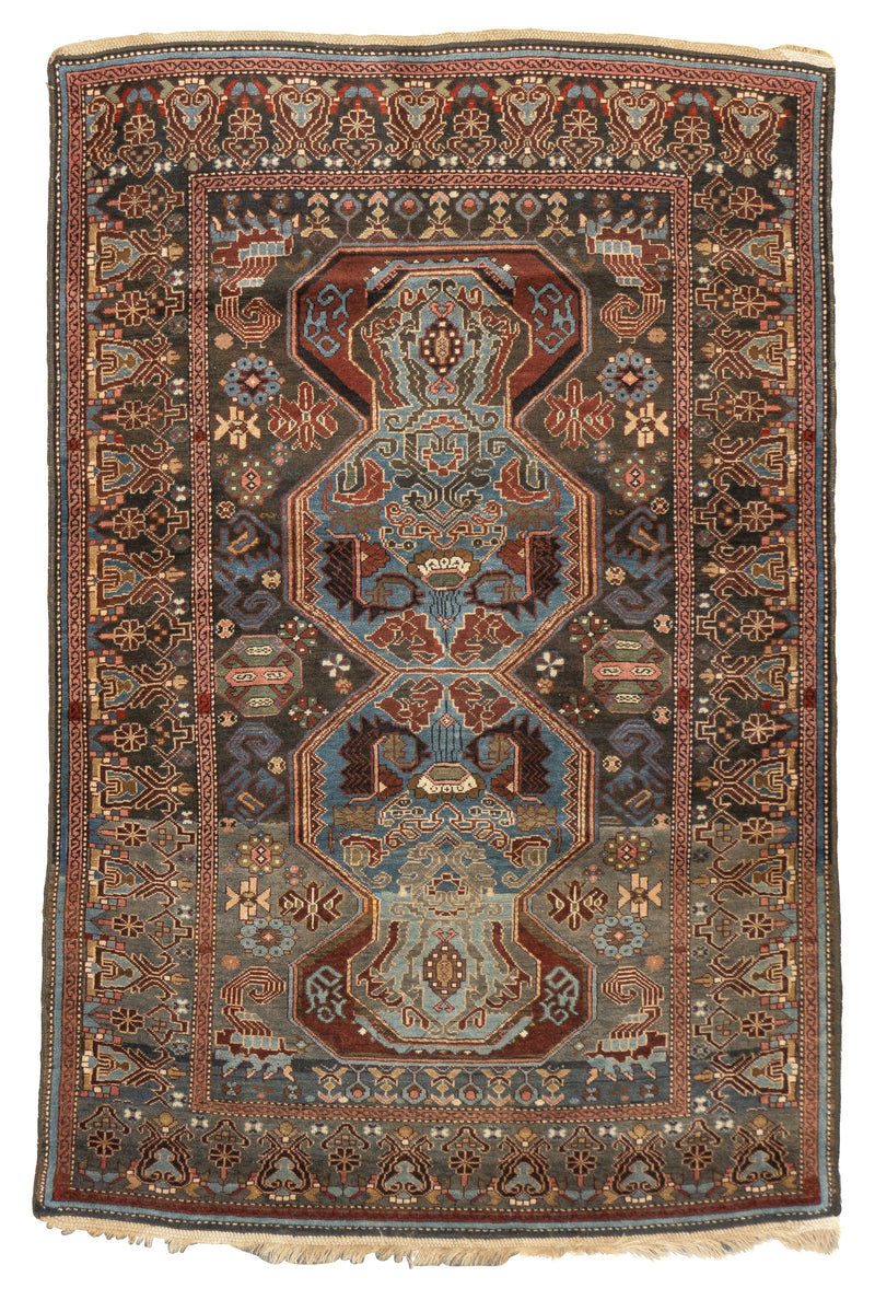 Antique Caucasian Karabaugh Rug 3'9'' x 5'9''
