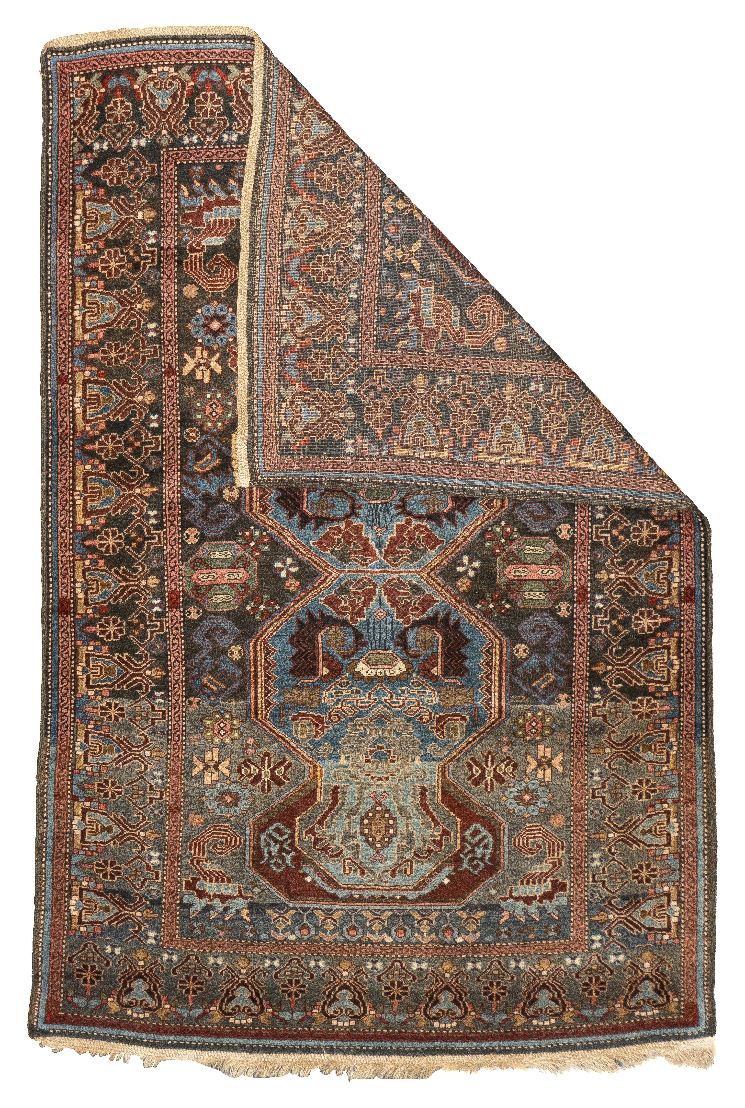 Antique Caucasian Karabaugh Rug 3'9'' x 5'9''