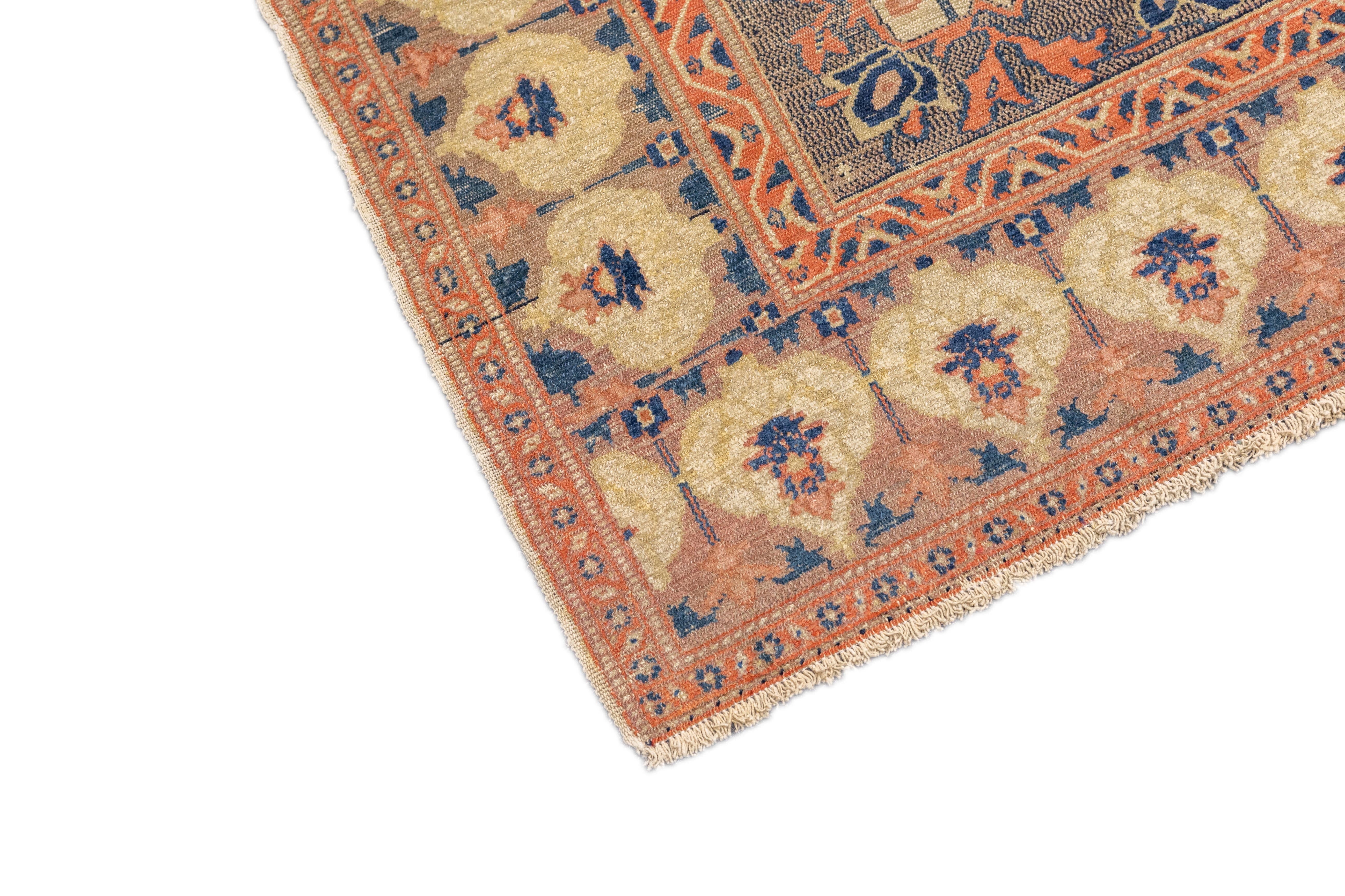 Antique  Senneh Rug 4'6'' x 6'2''