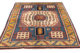Antique Caucasian Karachov Kazak Rug 5'5'' x 6'10''