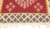 Vintage Turkish Kilim Rug 4'5'' x 4'6''