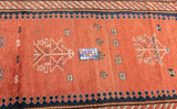 Antique Caucasian Kazak Rug 3'9'' x 6'10''