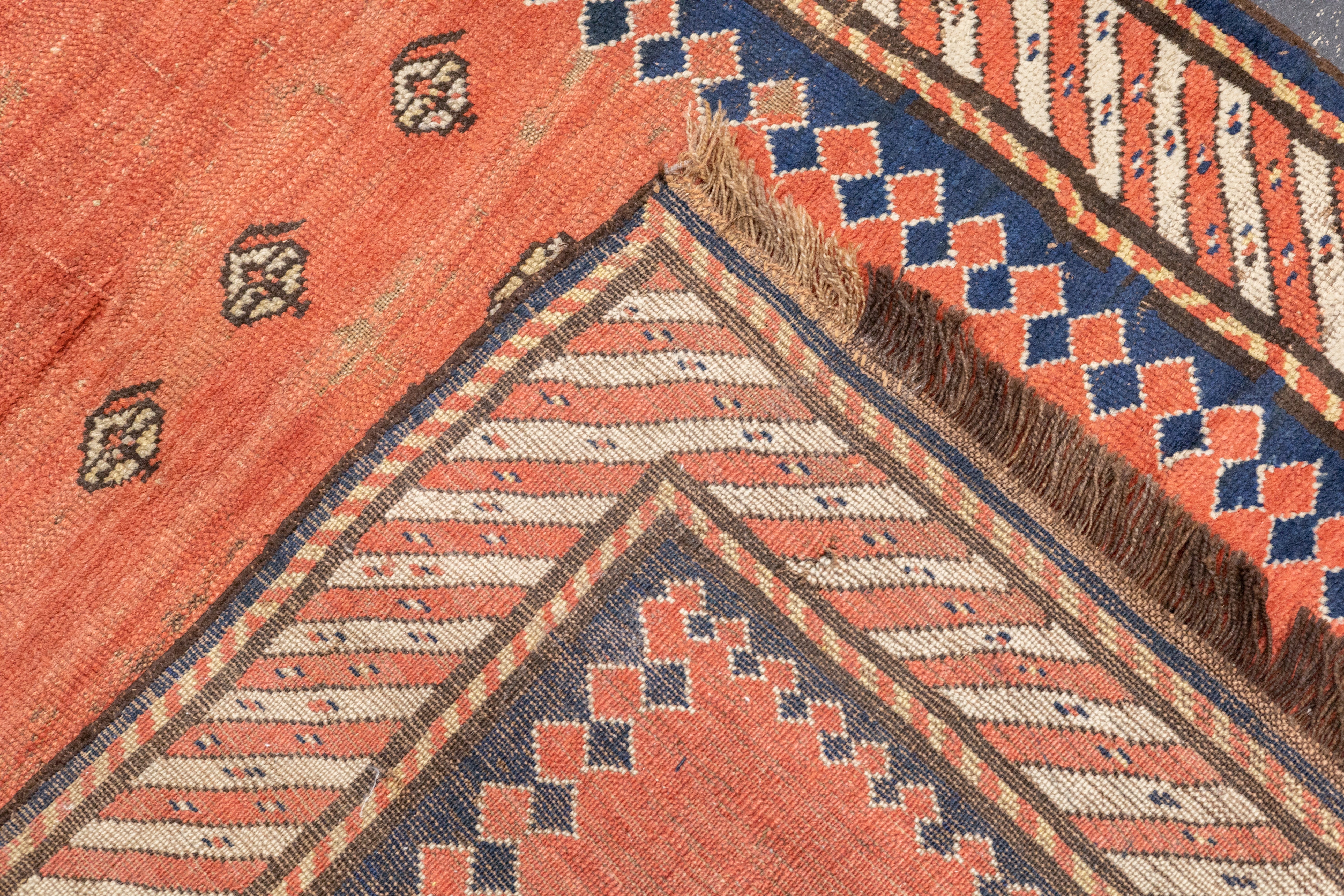 Antique Caucasian Kazak Rug 3'9'' x 6'10''