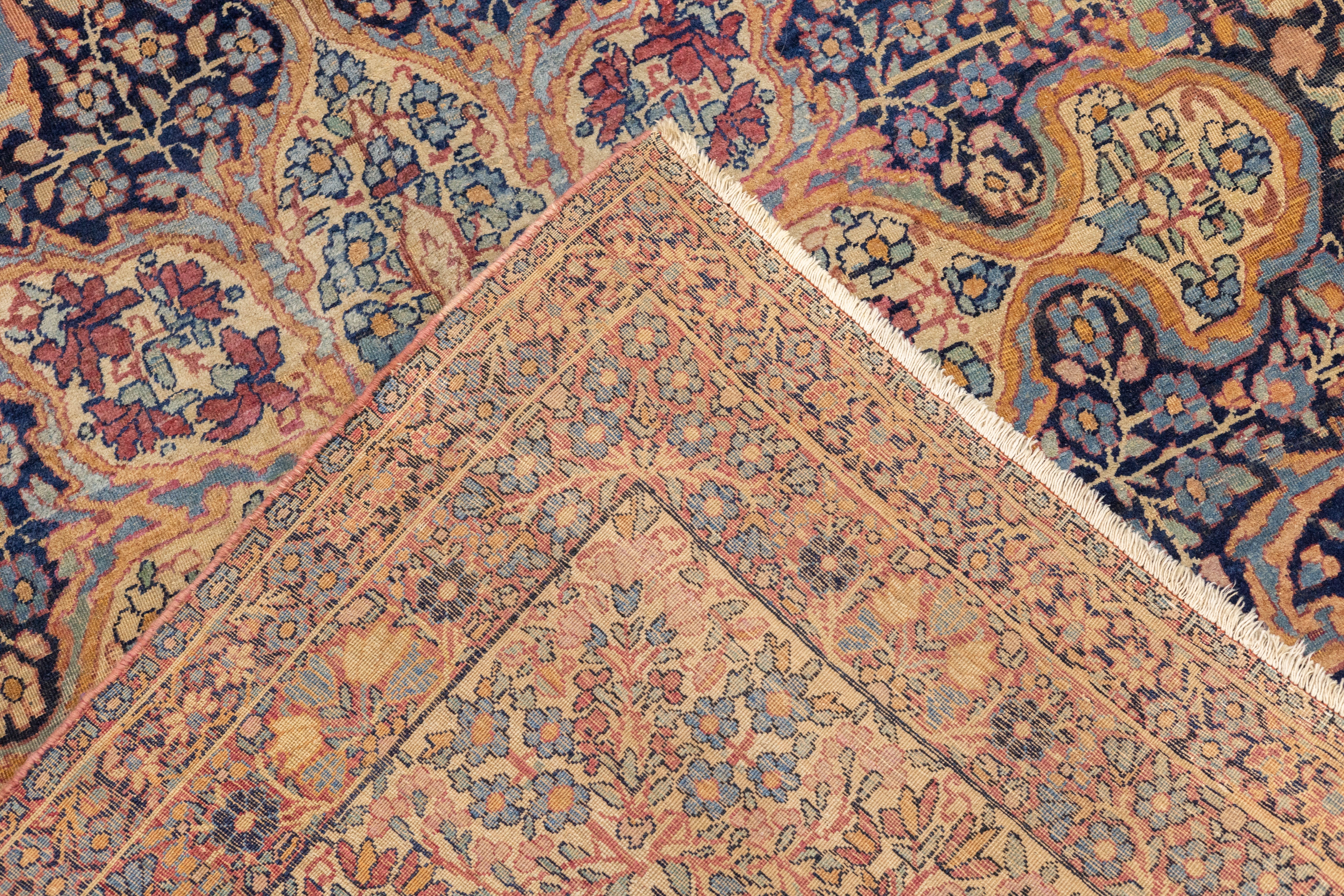 Antique  Lavar Kerman Rug 9'6'' x 13'5''
