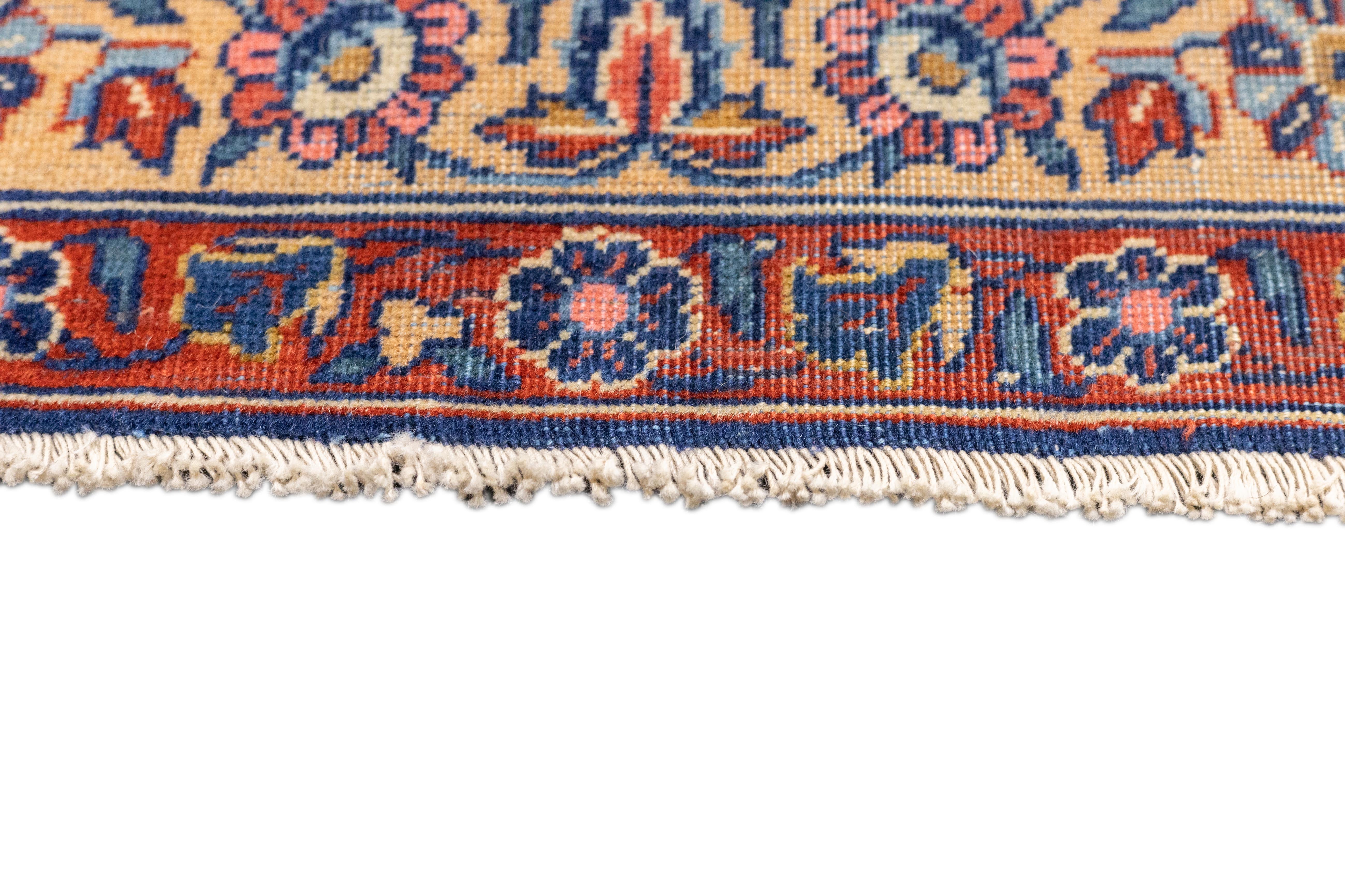 Antique  Dabir Kashan Rug 8'10'' x 11'6''