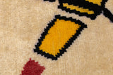 Mid Century Harmony in Abstraction Rug Designed by Wassily Kandinsky 6'7'' x 8'1''