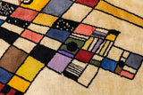 Mid Century Harmony in Abstraction Rug Designed by Wassily Kandinsky 6'7'' x 8'1''