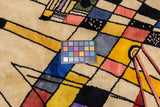Mid Century Harmony in Abstraction Rug Designed by Wassily Kandinsky 6'7'' x 8'1''
