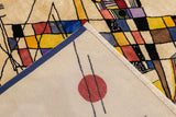 Mid Century Harmony in Abstraction Rug Designed by Wassily Kandinsky 6'7'' x 8'1''