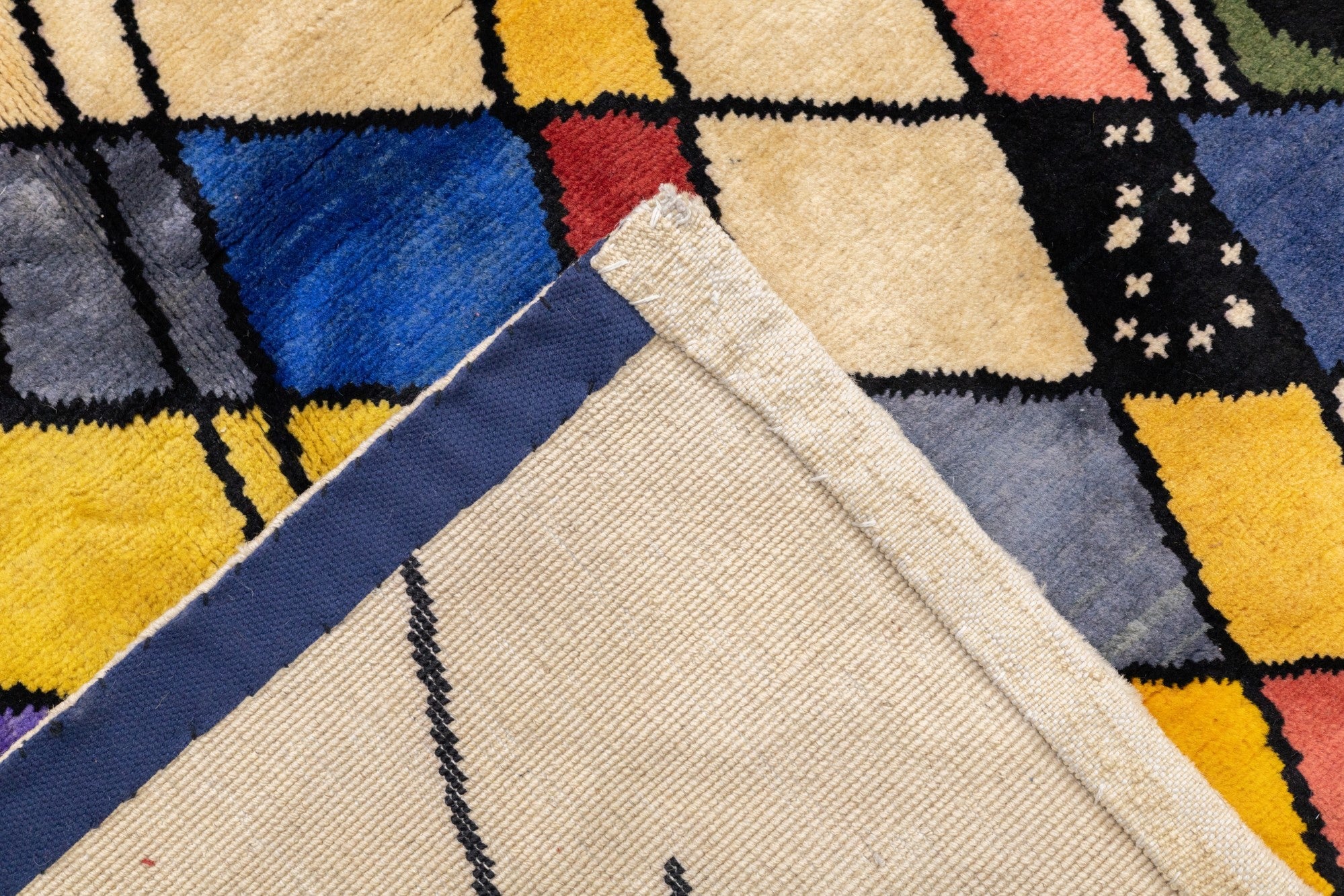 Mid Century Harmony in Abstraction Rug Designed by Wassily Kandinsky 6'7'' x 8'1''