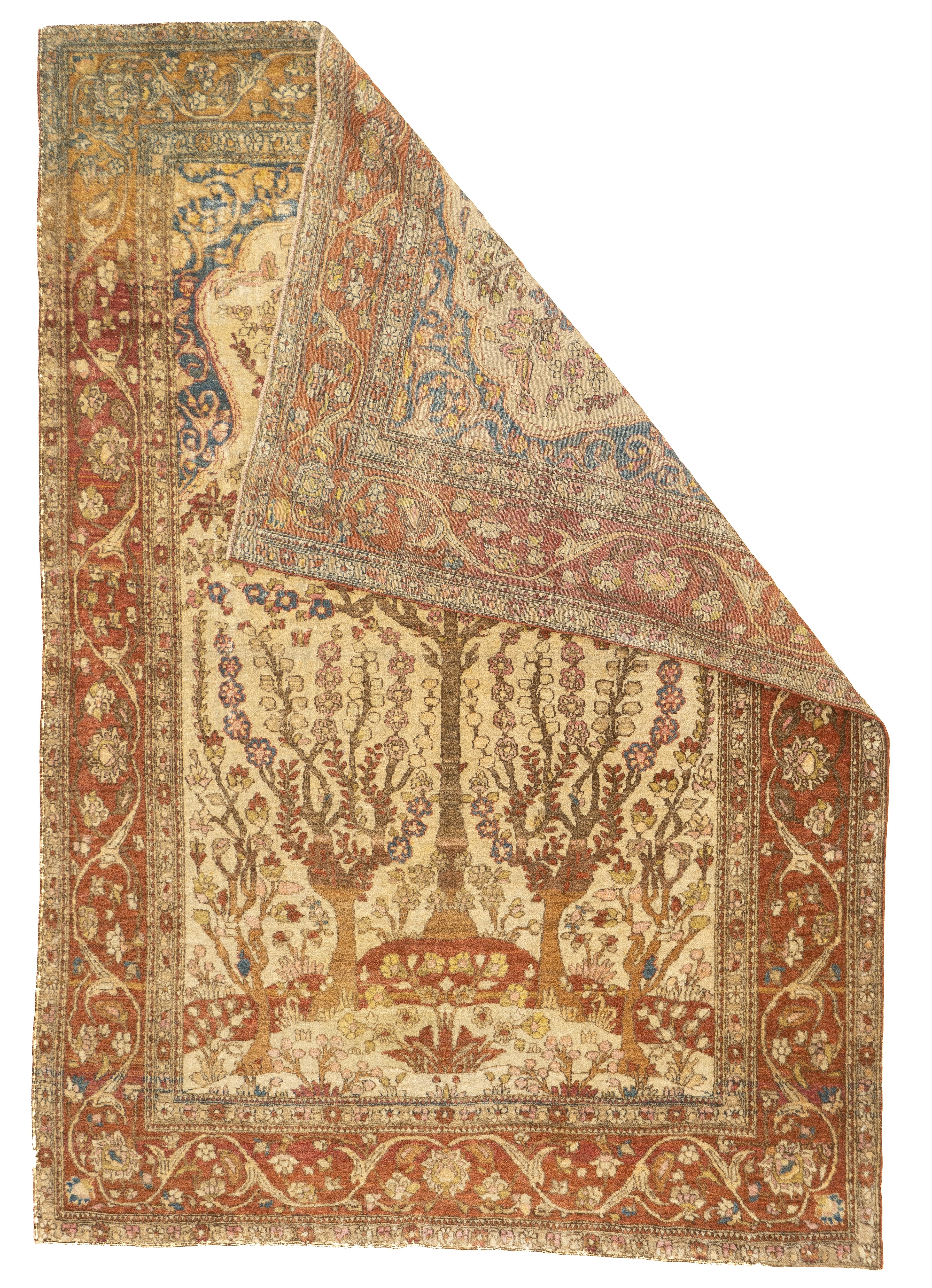 Antique  Tehran Rug 4' 3'' x 6' 3''