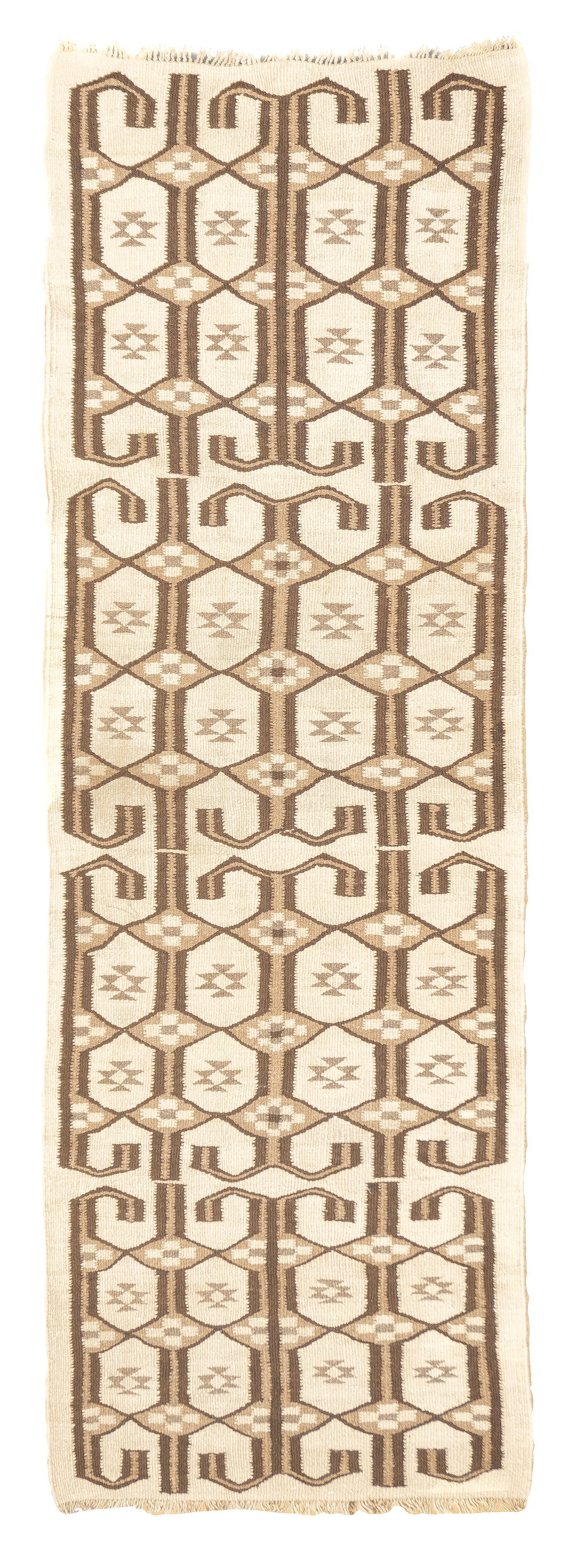 Fine Vintage Moroccan Wool Rug 3' 5'' x 10' 3''