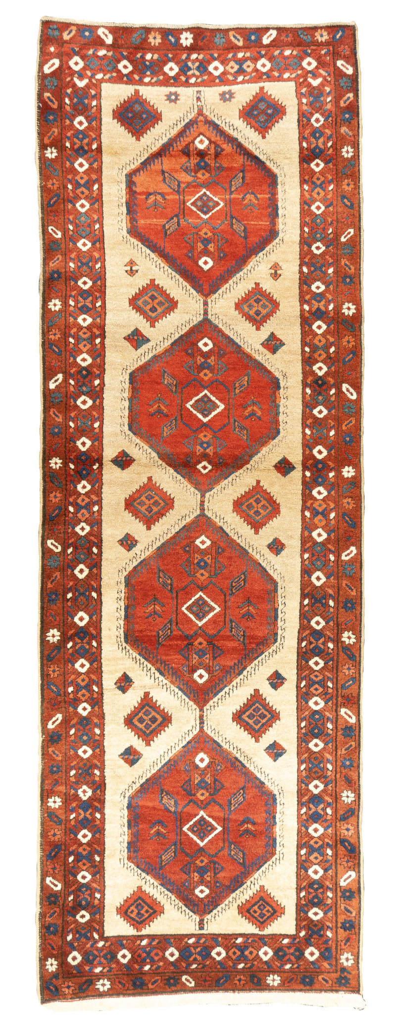 Fine Antique  Karaje Heriz Runner 3'0