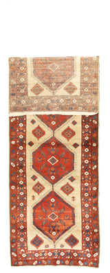 Fine Antique  Karaje Heriz Runner 3'0" x 8'11''