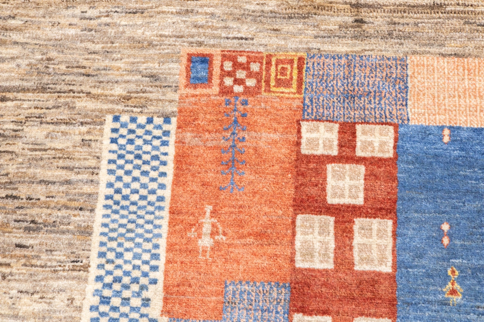 Vintage  Gabbeh Rug 5'3'' x 6'6''