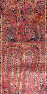 Antique Silk  Kashan Rug 2' 1'' x 5' 0"