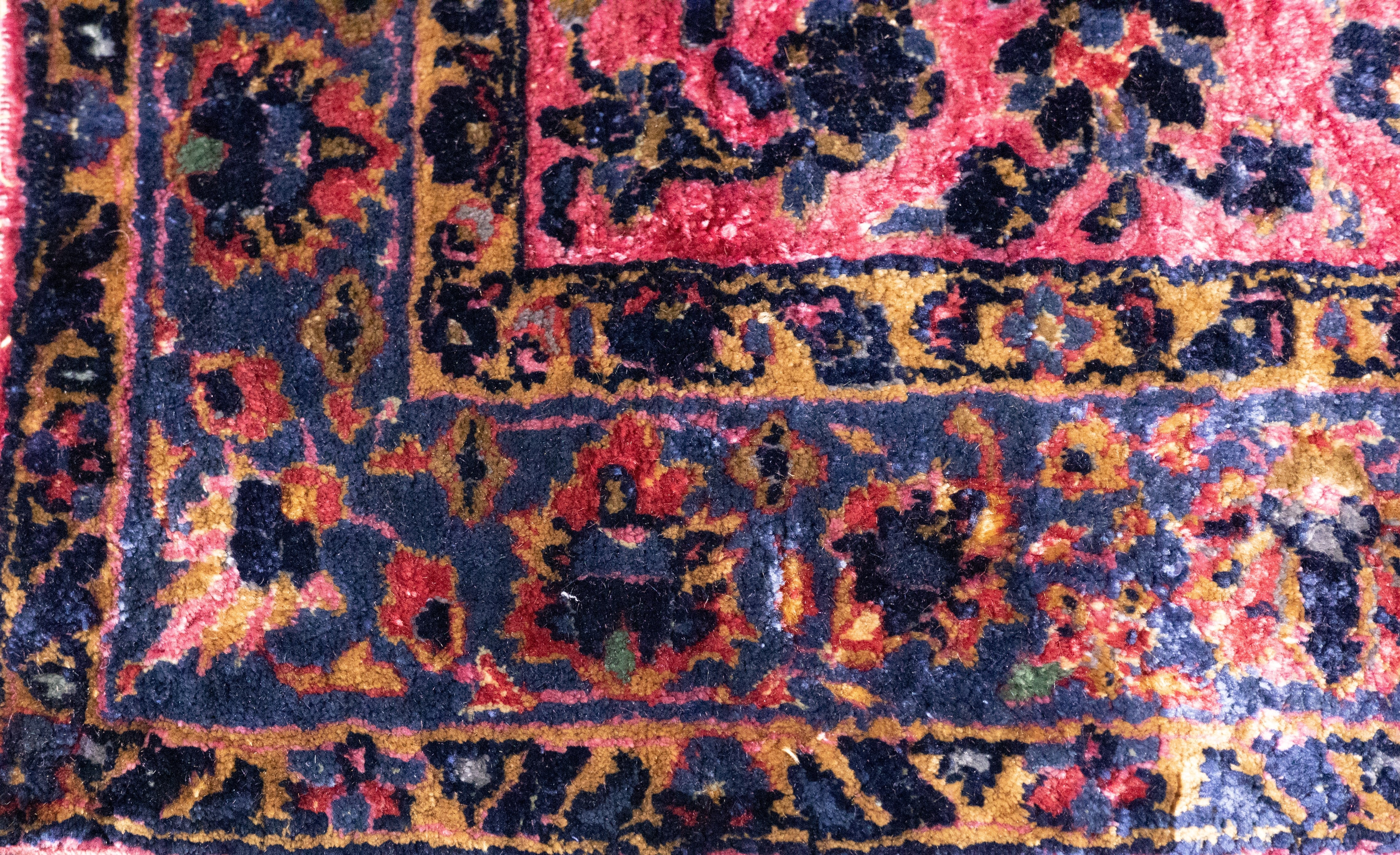 Antique Silk  Kashan Rug 1'11'' x 5'11''