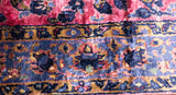 Antique Silk  Kashan Rug 1'11'' x 5'11''