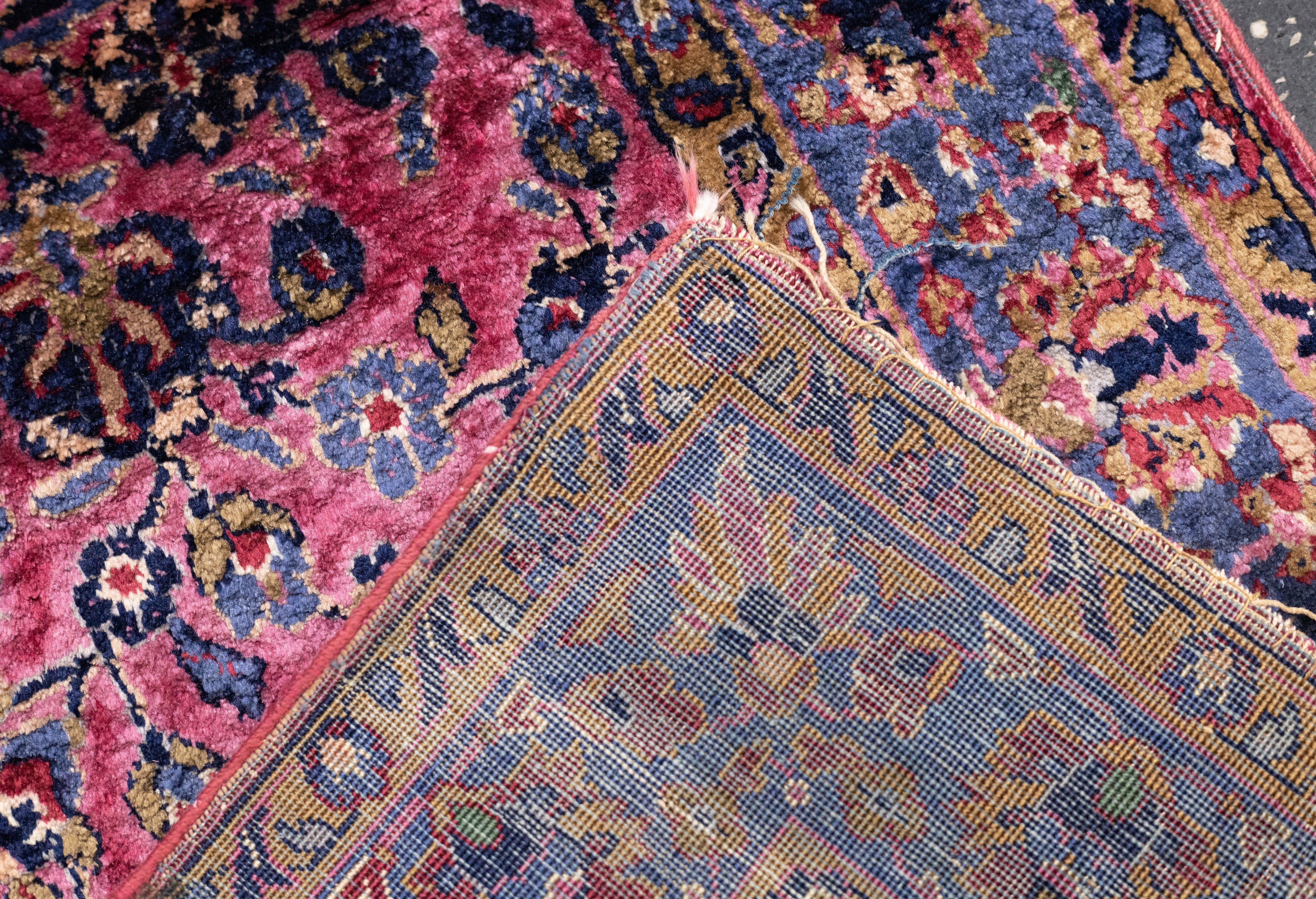 Antique Silk  Kashan Rug 1'11'' x 5'11''
