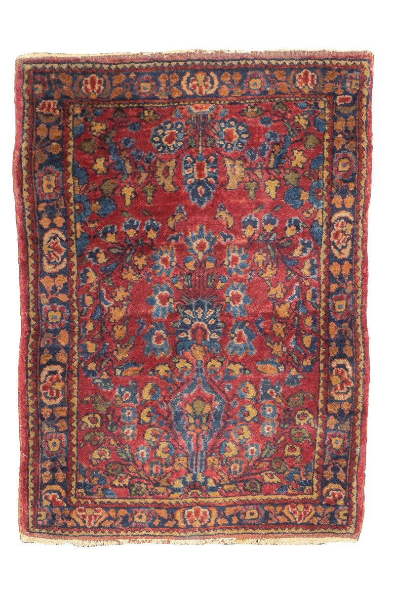 Antique Sarouk Rug 2'0