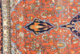 Antique Mohtasham Kashan Rug 4' 3" x 6' 5"
