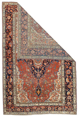 Antique Mohtasham Kashan Rug 4' 3" x 6' 5"