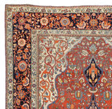 Antique Mohtasham Kashan Rug 4' 3" x 6' 5"