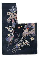 Mid Century Artistic French Tapestry 5' 3'' x 7' 8''