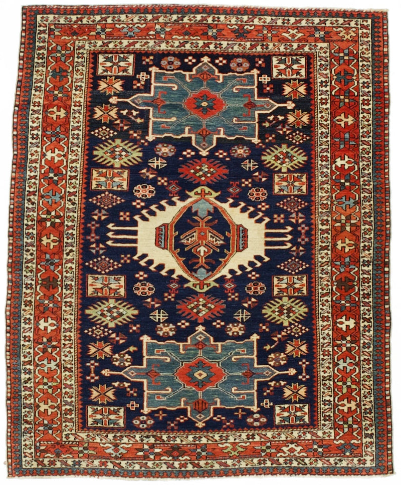 Fine Antique  Karajeh Heriz Rug 4'7