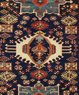 Fine Antique  Karajeh Heriz Rug 4'7" x 5' 10''