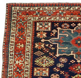 Fine Antique  Karajeh Heriz Rug 4'7" x 5' 10''