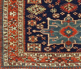 Fine Antique  Karajeh Heriz Rug 4'7" x 5' 10''