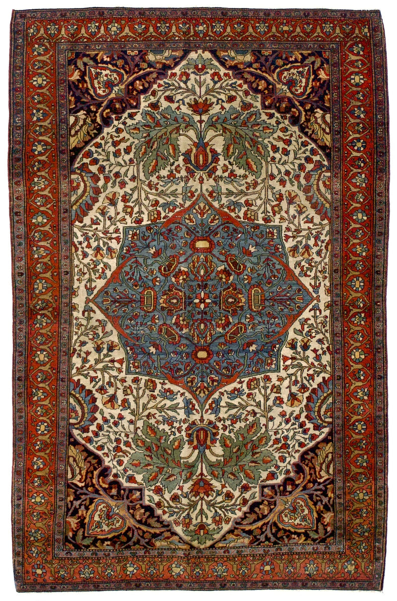 Antique Farahan Sarouk Rug 4'3