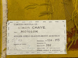 Fine Mid century French tapestry Signed by Simon Chaye 4' 0" x 6' 2"